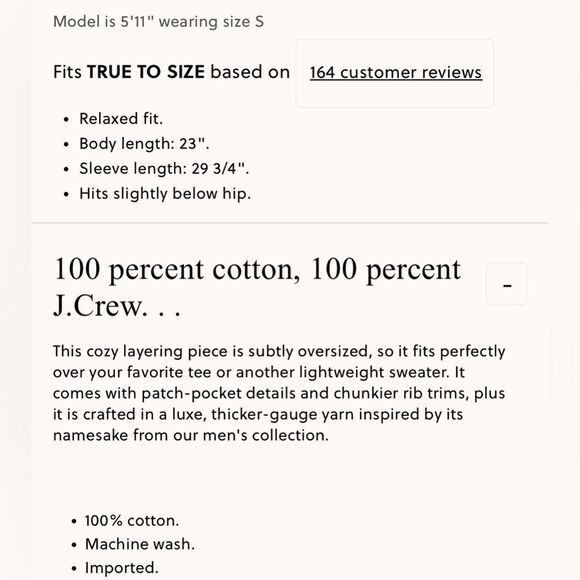 NWT J CREW Heritage cotton relaxed cardigan in stripe in Navy/Ivory - Picture 5 of 6